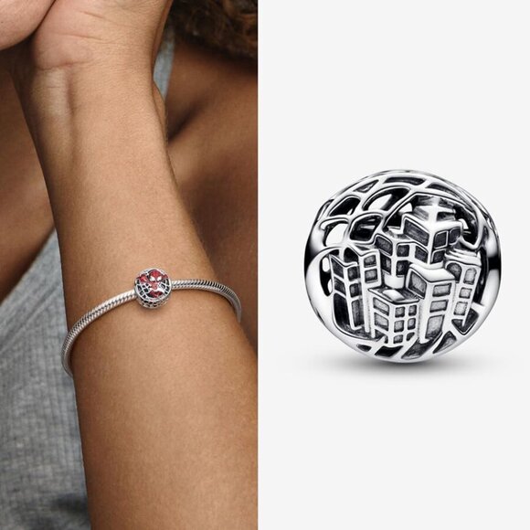 Celestial Sun Moon Star Charm Set for Bracelets and Necklaces in 925 Sterling Si - Picture 2 of 5